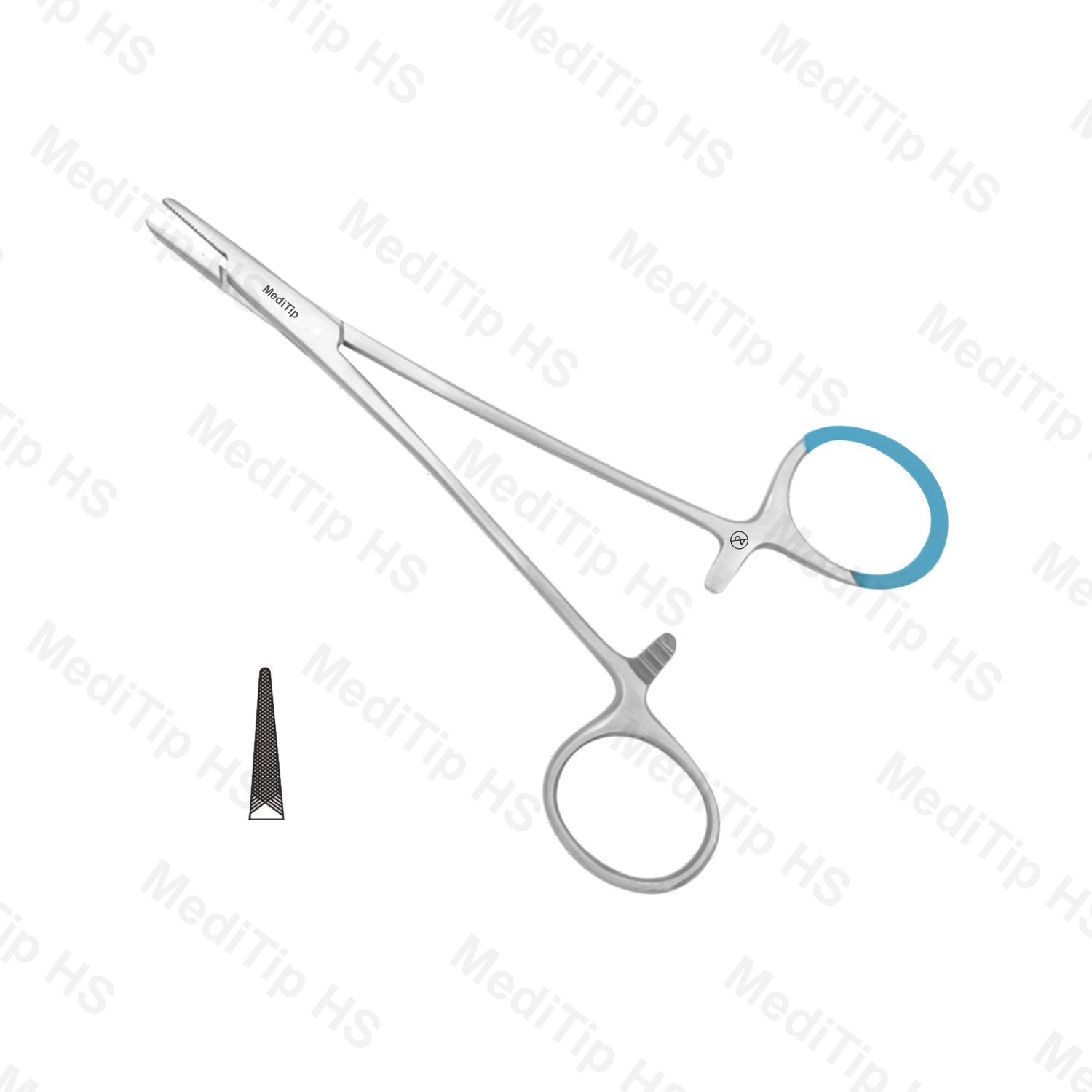 Non sterile Single Use Halsey Needle Holder Smooth Jaws