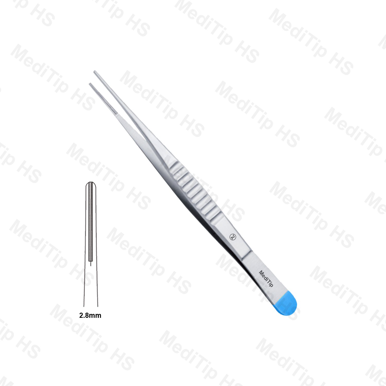 Non-Sterile Single-Use Debakey Atrauma Dissecting Forceps 2.8mm Bit