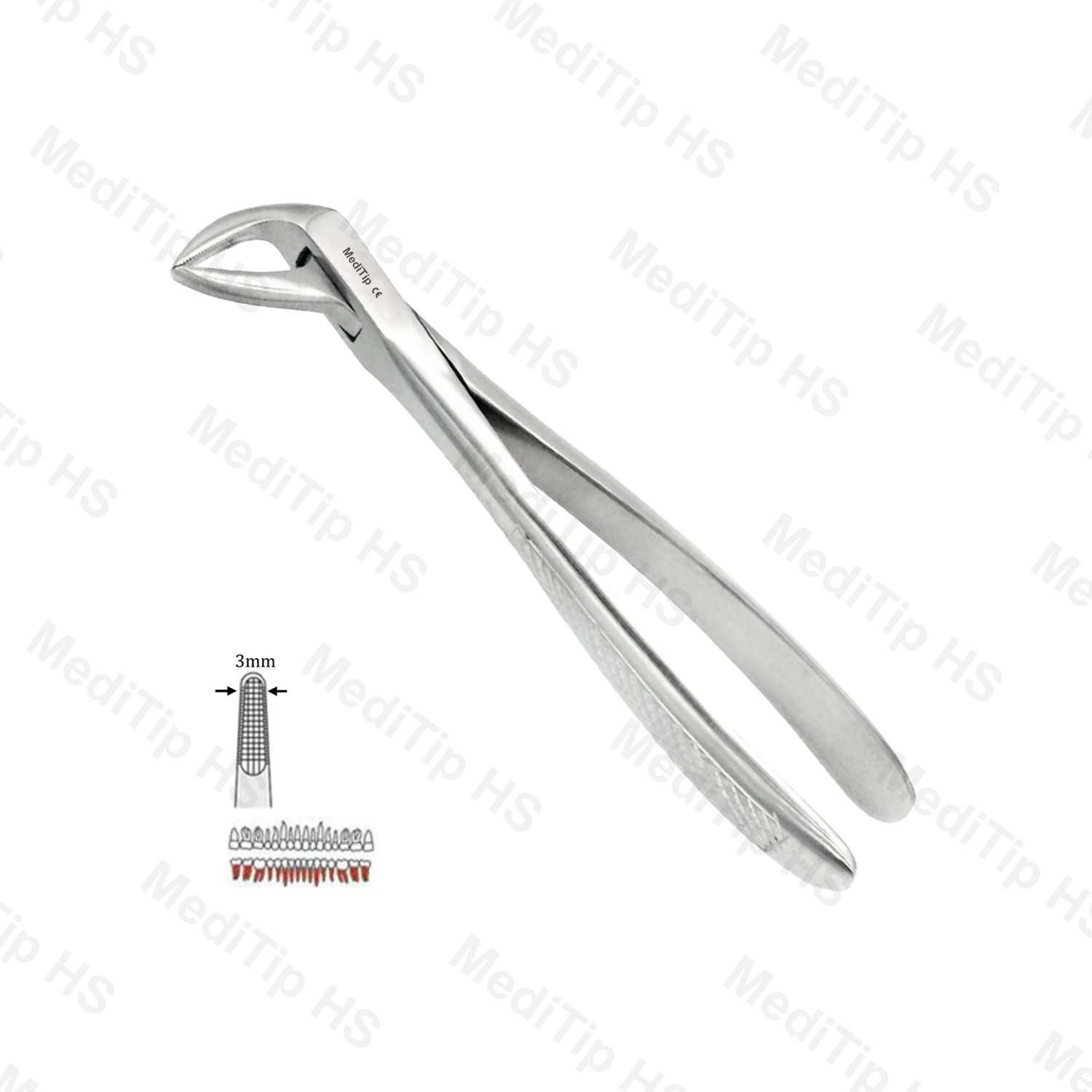 74N Extraction Forceps, Lower Roots