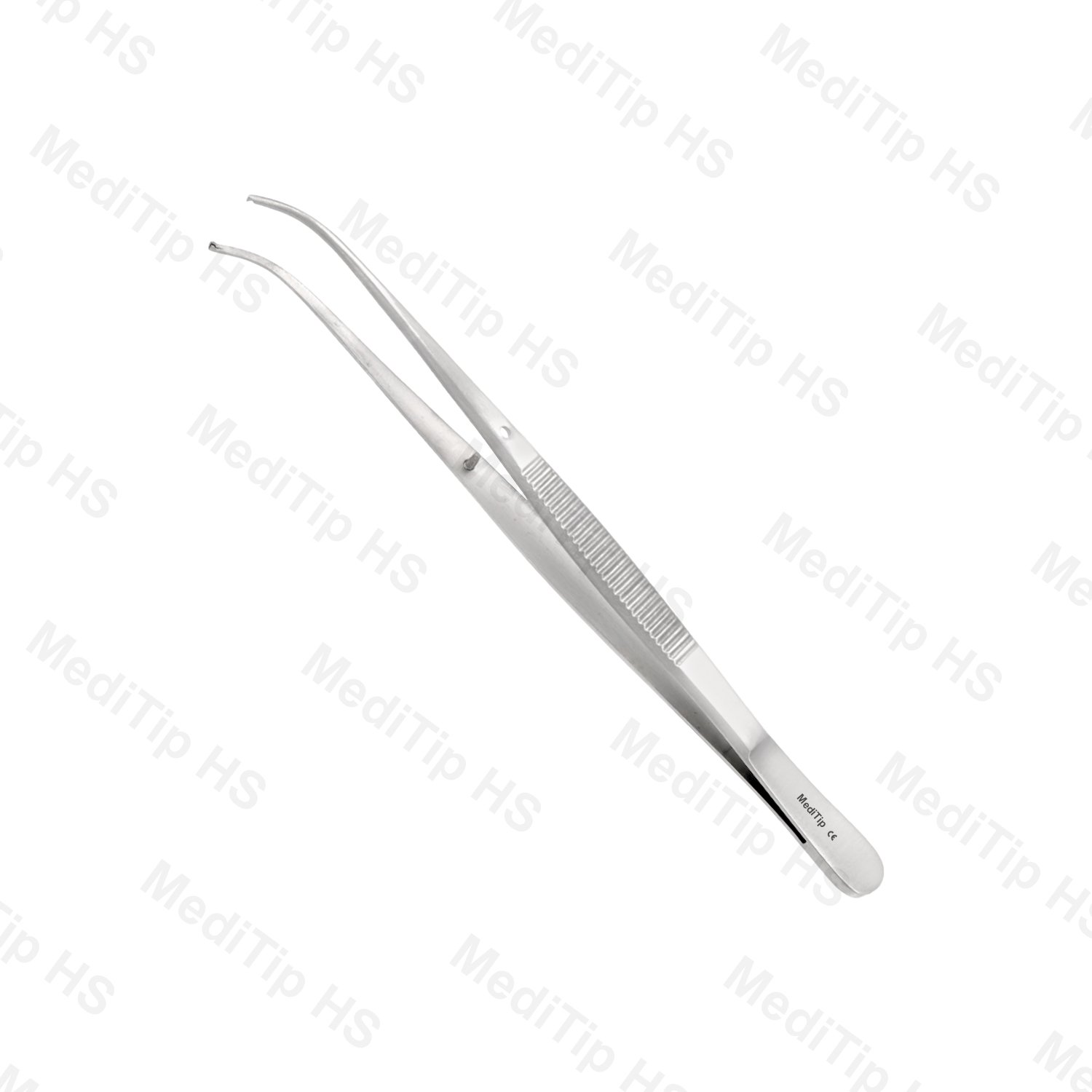 Semkin Taylor 1X2 Teeth Tissue Pliers, Curved